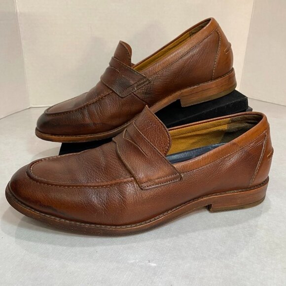 Cole Haan Brown Leather Penny Loafers Men\'s 8M Classic Slip On